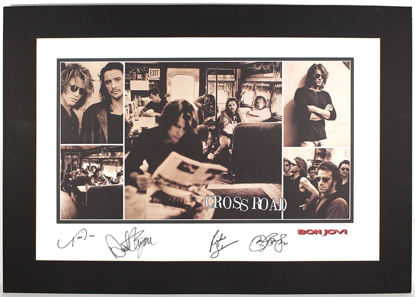 Bon Jovi Signed "Cross Roads" Limited Edition Lithograph