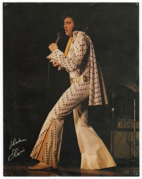 Elvis Presley 11 x 14 Original Facsimile Signed Concert Poster