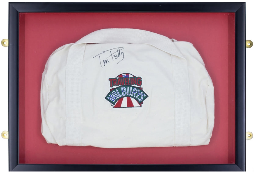 Traveling Wilburys Tom Petty Signed Promotional Canvas Bag