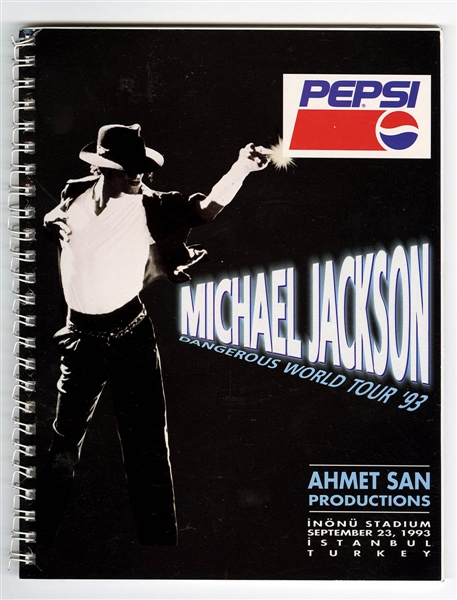 Michael Jackson Owned & Used 1993 Dangerous World Tour: Istanbul Turkey Concert Itinerary