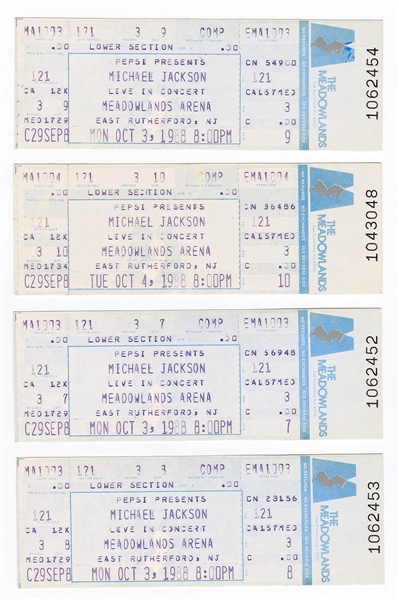 Michael Jackson Owned 1988 Bad Tour Unused Concert Tickets (4)