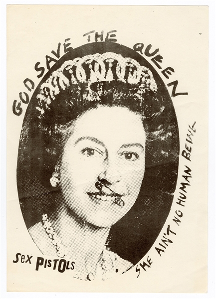 Sex Pistols God Save The Queen Original Handbill