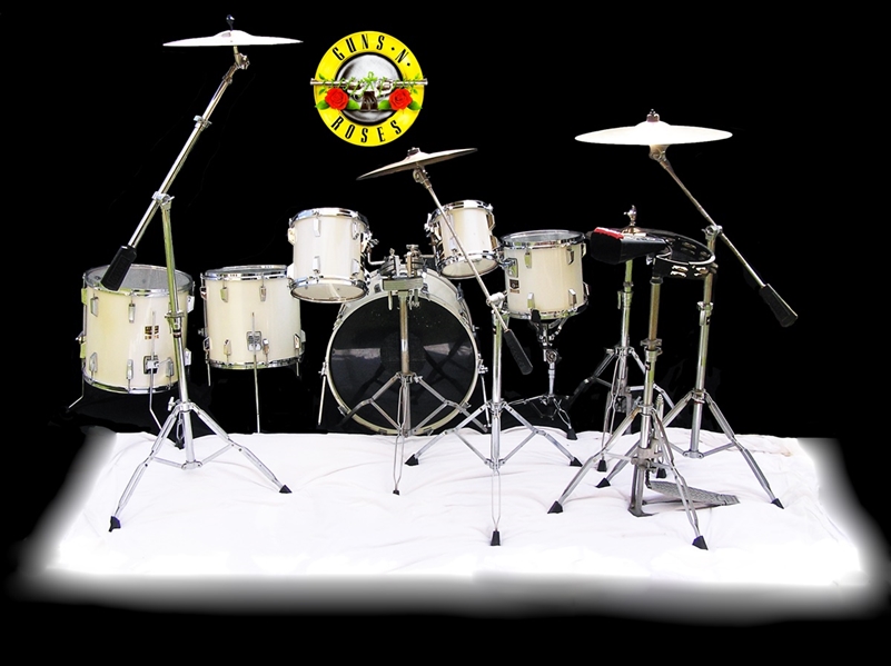 Guns N Roses Steven Adler 1989 Original Stage Custom Used Drum Kit