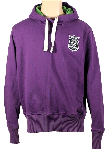 Ed Sheeran Owned & Worn Canterbury of New Zealand Purple "Badge" Hoodie Sweatshirt