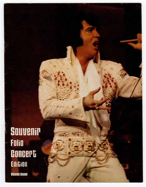 Elvis Presley Original Las Vegas 1976-77 Souvenir Folio Concert Edition (Volume Seven)
