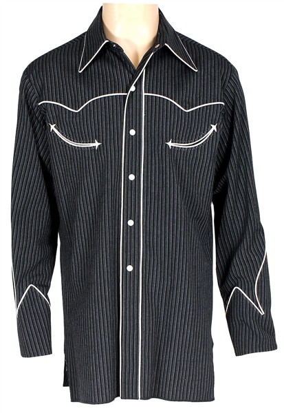 Bob Dylan Owned & Worn Nudies Rodeo Pinstripe Western Shirt 
