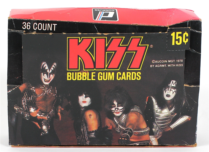 KISS Vintage 1970s Bubble Gum Card Box