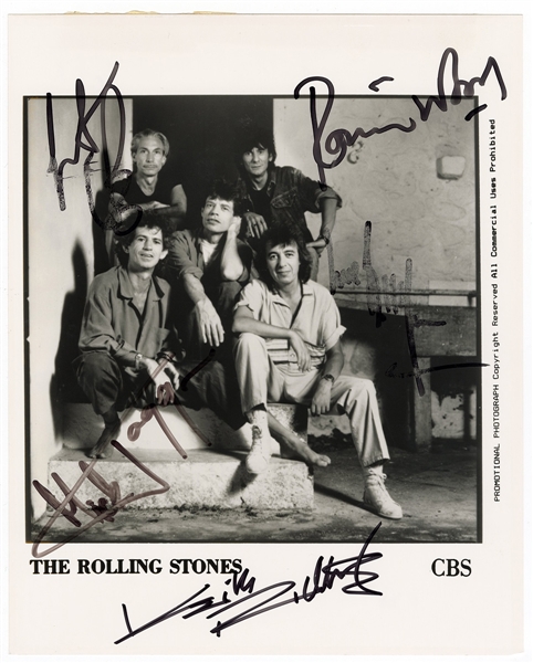 Rolling Stones Signed Photograph JSA Authenticated 