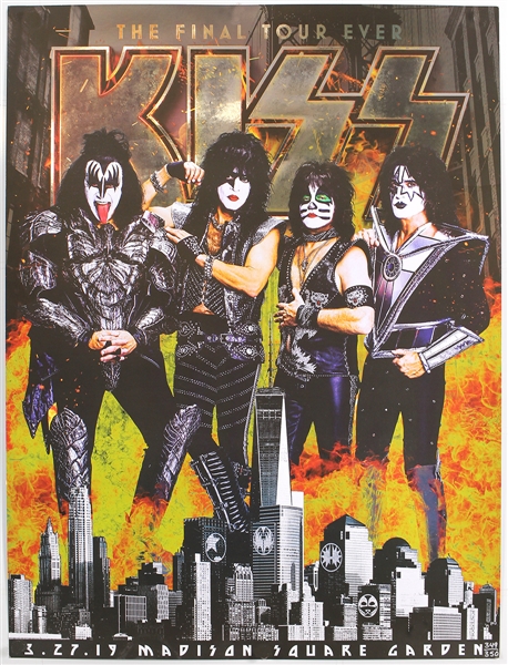 KISS Limited Edition (349/350) Madison Square Garden Final Tour Ever Original Poster