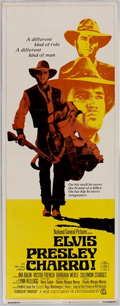 Elvis Presley "Charro!" Original Insert Movie Poster