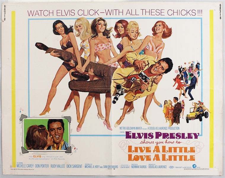 Elvis Presley "Live A Little, Love A Little" Original Half-Sheet Movie Poster