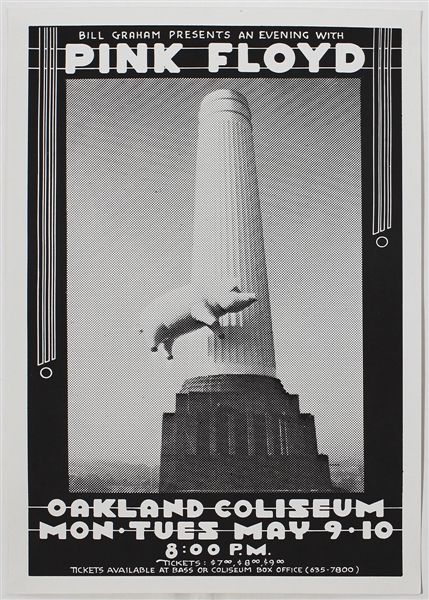 Pink Floyd at the Oakland Coliseum Original Concert Poster