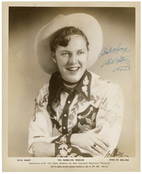 Bill Haley "The Rambling Yodeler" Signed & Inscribed Original Vintage Photograph with JSA LOA