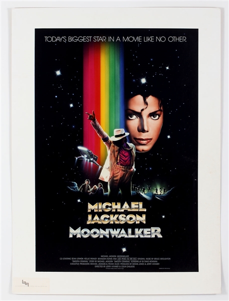 Michael Jackson Original "Moonwalker" Final Prototype Poster Owned by Manager Frank DiLeo