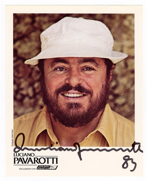 Luciano Pavarotti Signed and Inscribed Photograph JSA Authentication