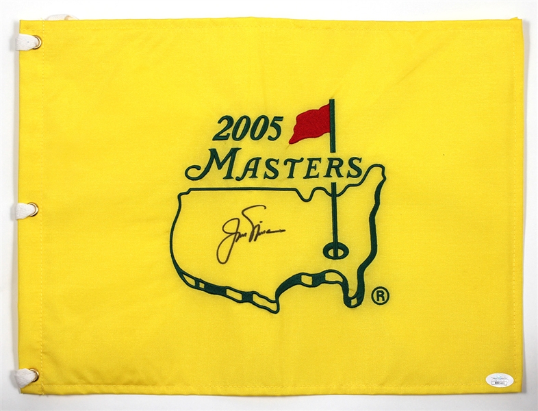 Jack Nicklaus Signed 2005 Masters Pin Flag JSA LOA