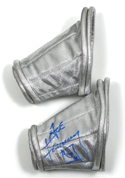 Ace Frehley Signed KISS "Love Gun Set #3" Custom Stage Space Armbands also Signed by Maria Contessa