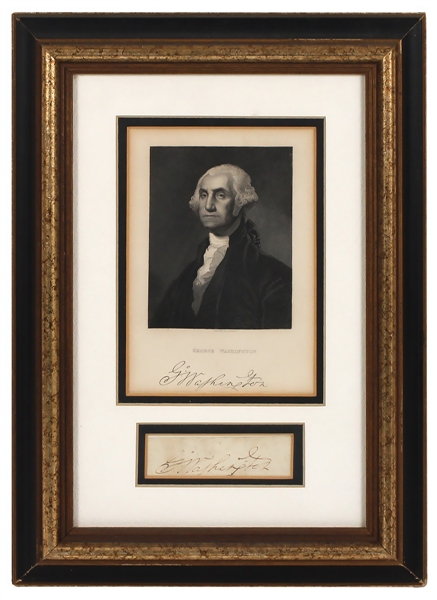 George Washington Exceptional Signature Cut JSA LOA