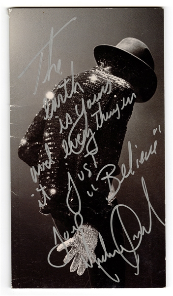 Michael Jackson Signed & Inscribed "The Songs" Book