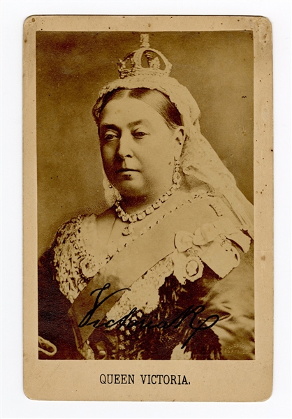 Queen Victoria Signed Cabinet Card 