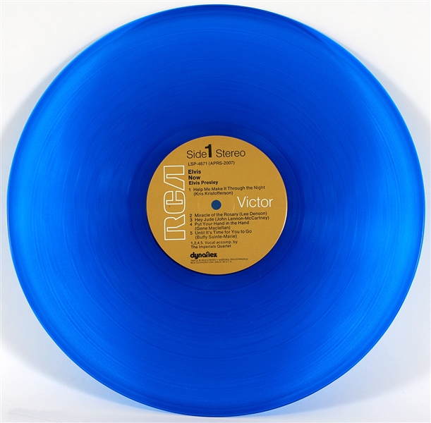 Elvis Presley “Elvis Now” Ultra Rare Blue Vinyl U.S. LP
