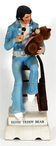 Elvis Presley Original McCormick "Elvis Teddy Bear" Figurine Music Box with Box