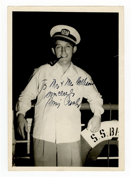 Bing Crosby Signed and Inscribed Photograph JSA LOA