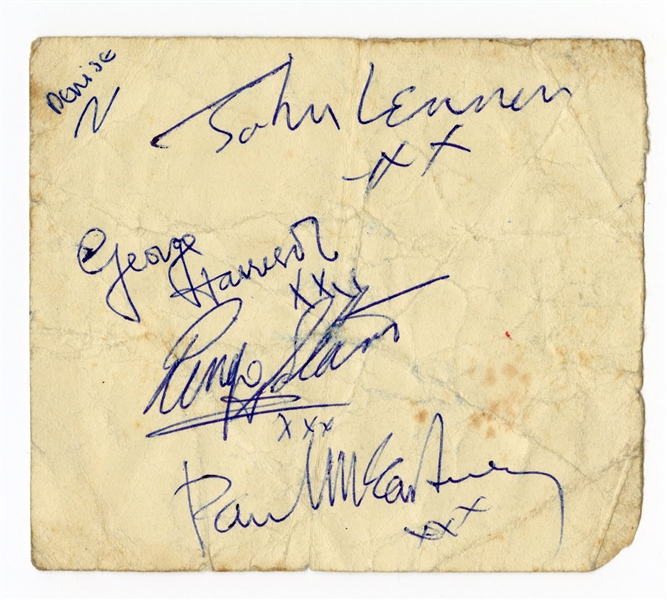 Beatles Complete Set of Autographs Tracks LOA