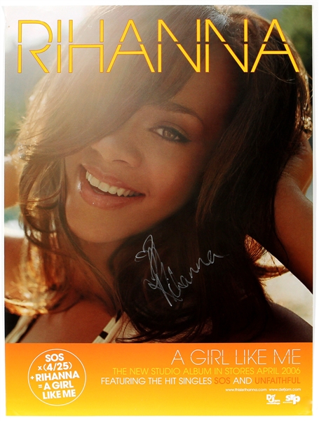 Rihanna Signed "A Girl Like Me" Promotional Poster