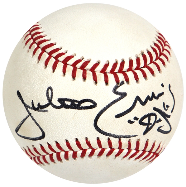 Julius Erving "Dr. J" Signed Baseball