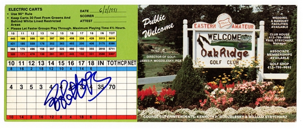 Bob Hope Signed Golf Scorecard