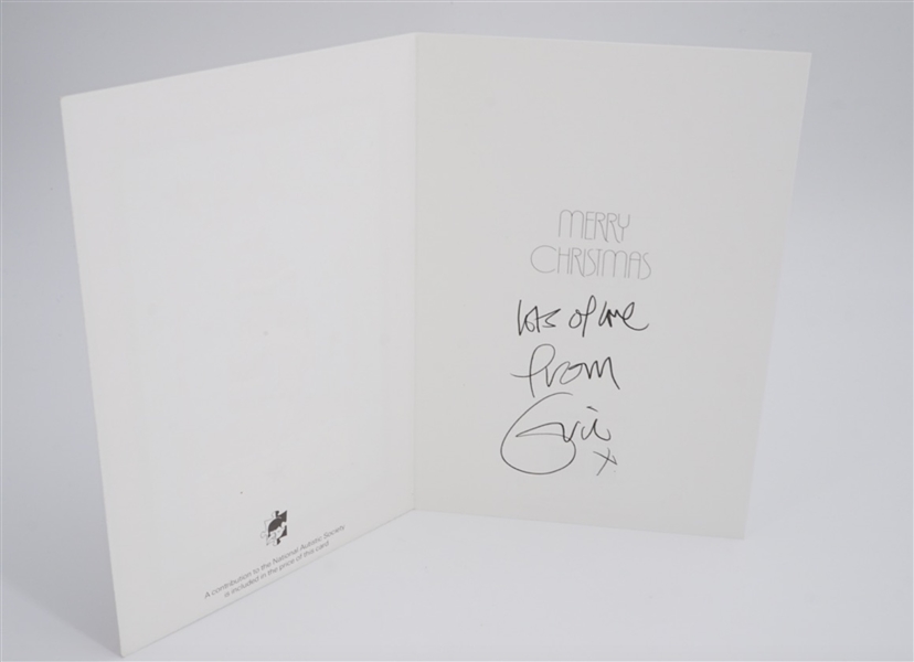 Eric Clapton Handwritten and Signed Christmas Card