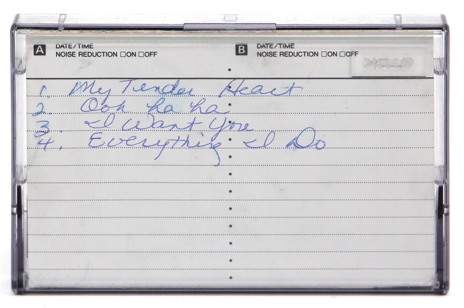 Prince Unreleased Cassette Demo with Handwritten Cassette Liner By Prince REAL LOA