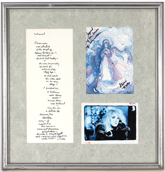 Stevie Nicks Signed "Three Birds of Rhiannon" Display