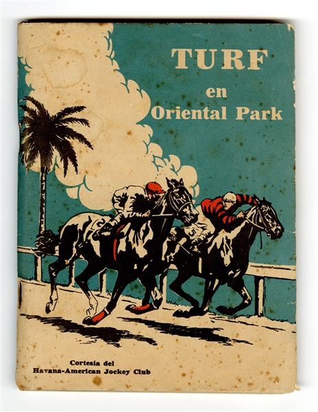 Original Oriental Park Havana Horse Racing Booklet