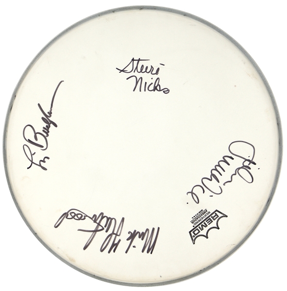 Fleetwood Mac Signed and Stage Used Drumhead JSA 