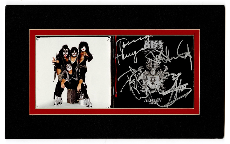 KISS Signed KISS Symphony: Alive IV Mounted Display