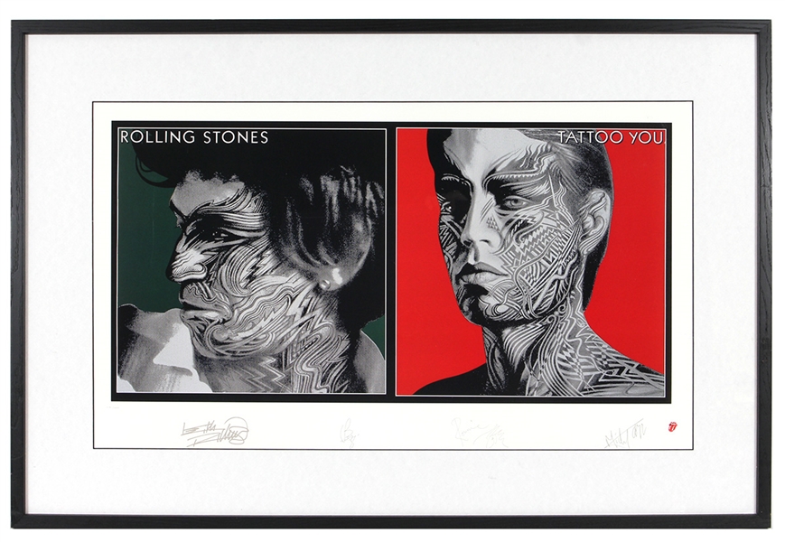 Rolling Stones "Tattoo You" Original Limited Edition Plate Signature Lithographic Print 