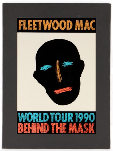 Fleetwood Mac "Behind The Mask" World Tour 1990 Original Artwork