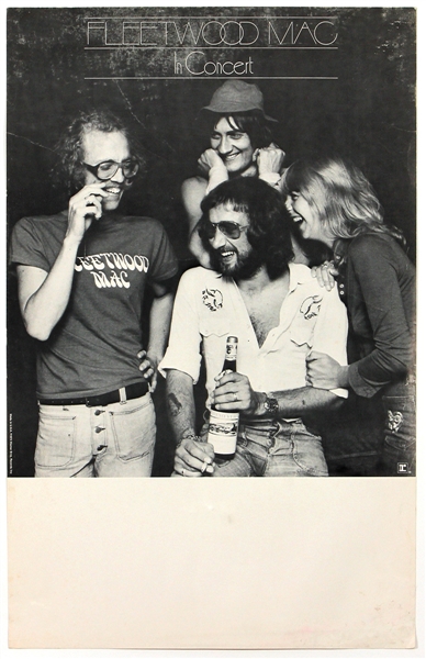 Fleetwood Mac Early Circa 1971 Original Tour Blank Concert Poster