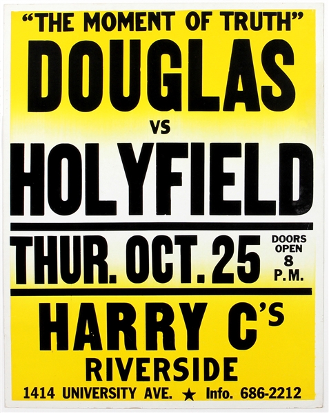 Douglas vs. Holyfield Original Victorville Fairgrounds Boxing Poster