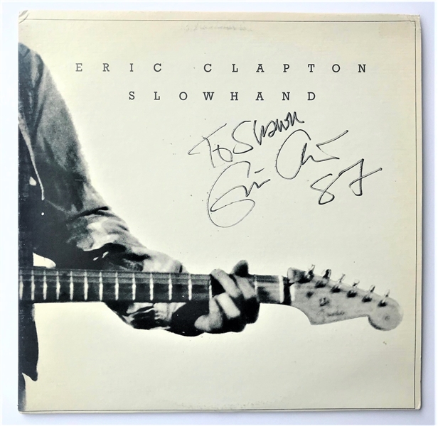 Eric Clapton Signed "Slowhand" Album REAL LOA