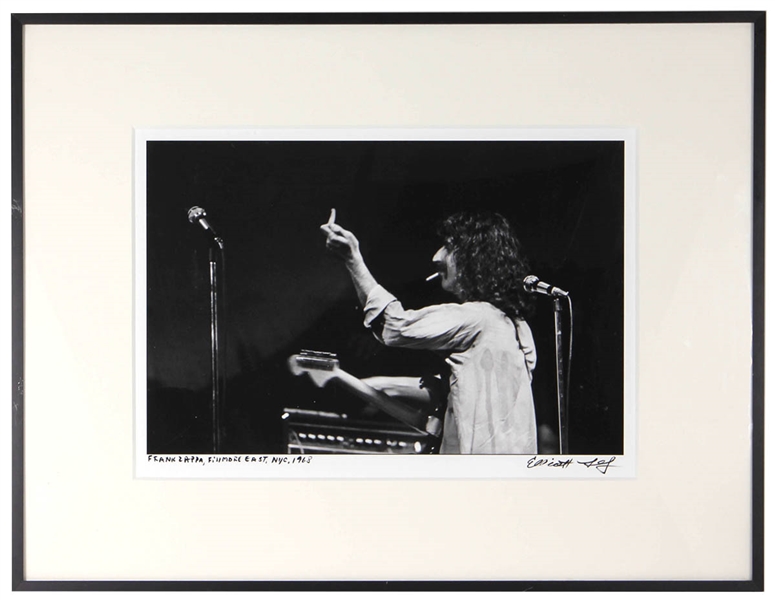 Frank Zappa Original Photograph Taken and Signed by Elliot Landy