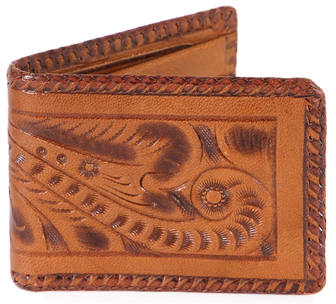Frank Zappa Owned and Used Brown Leather Wallet