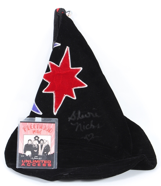 Fleetwood Mac Stevie Nicks Stage Worn and Signed Witch Hat JSA