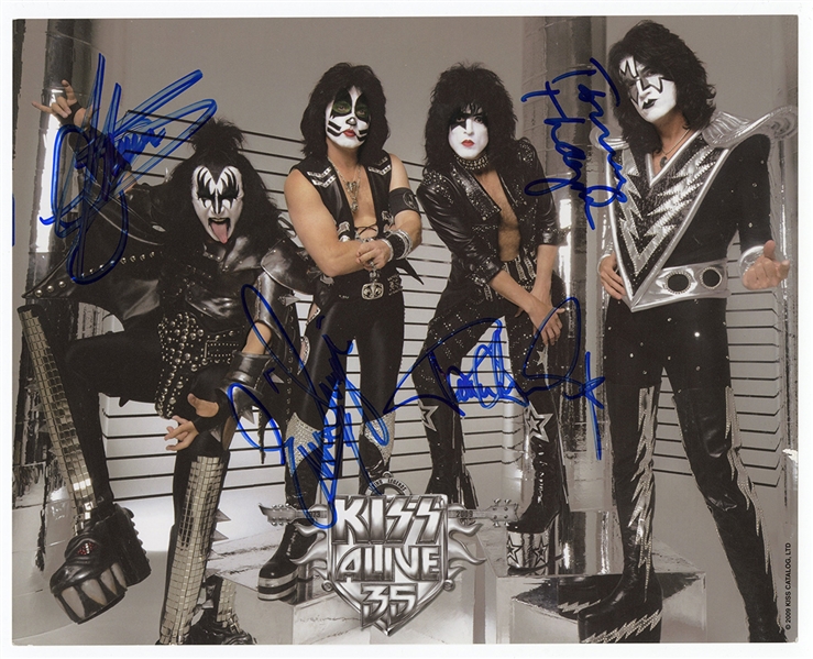 KISS Band Signed Photograph