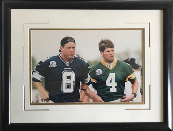 Brett Favre Personal Collection - Brett Favre and Troy Aikman Original Photograph
