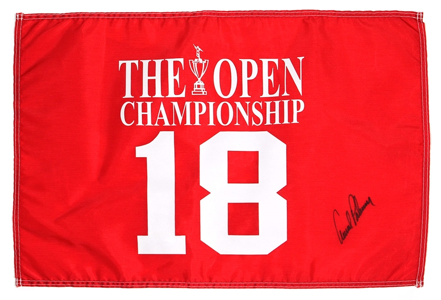 Arnold Palmer Signed Open Championship Pin Hole Flag