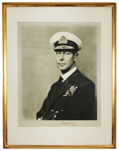 King George VI Signed Photographic Print from Raphael Tuck & Sons