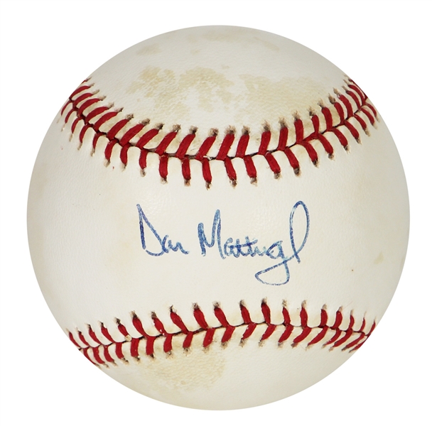 Don Mattingly Signed Baseball
